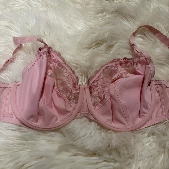 Fantasie pink lace embroidered bra size 36E - Picture 3 of 4